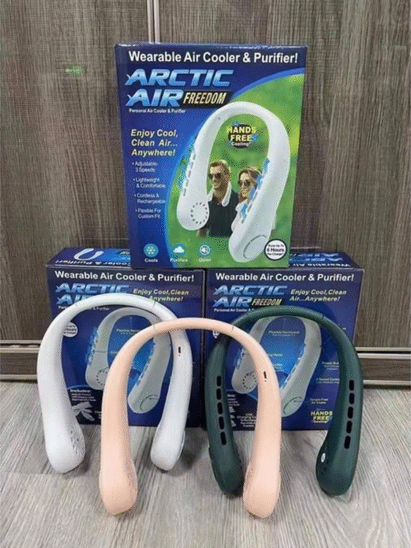 Portable Neck Fan Air Cooler & Purifier - Image 2